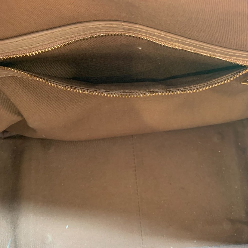 Ralph Lauren Metallic Antique Gold Handbag Tote - Picture 12 of 15